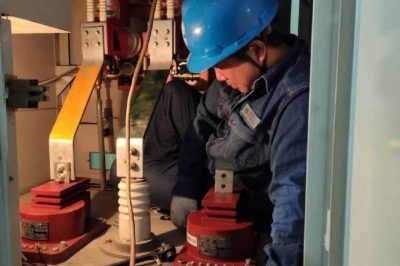 渭南供電高溫開展電流互感器更換和開關調試工作