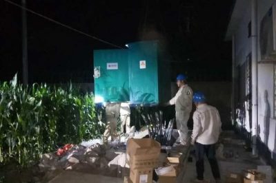 連夜搶修戴莊變電所環網柜設備故障