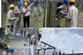 35kV金石橋變設備開展十八項反措排查工作、10kV開關柜開展帶電局放檢測工作