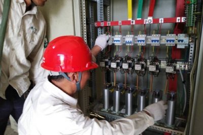 金湖縣呂良鎮孫集村排灌站故障搶修現場