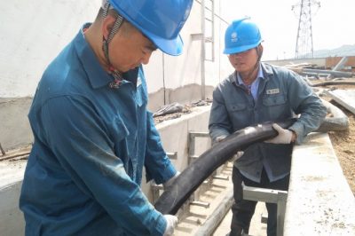 35千伏盤石站主變側高壓電纜鋪設