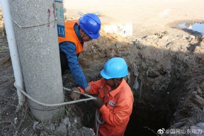 10千伏沙溝線與10千伏東方線進行聯(lián)絡(luò)改造工作