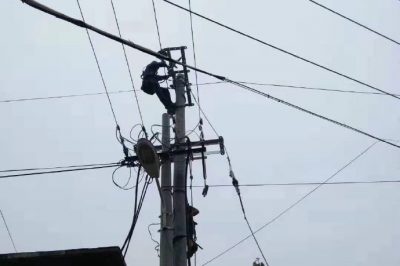 更換絕緣導線，拆除舊電桿，心里電桿，有效降低線路損耗