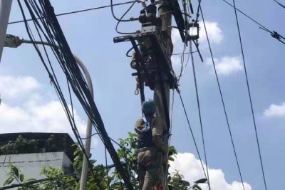 江北供電公司10kV線路故障已經處理完畢