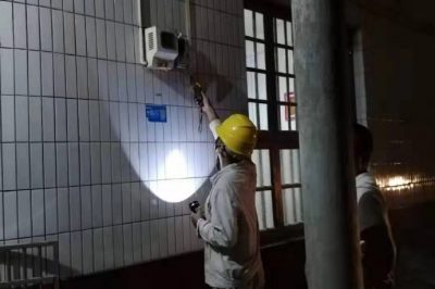 耒陽供電公司在馬水鎮山田村4組進行用電檢查