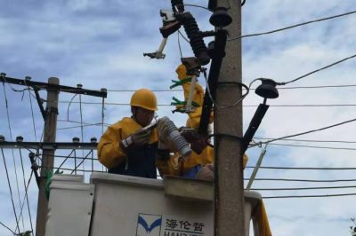 臨潼區供電公司帶電更換跌落式熔斷器1組