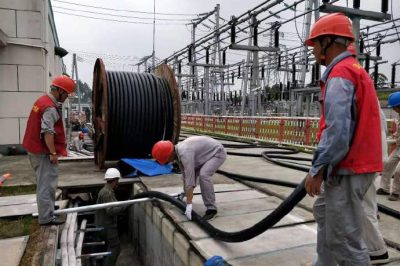 220千伏赧水變2號主變擴建工程現場