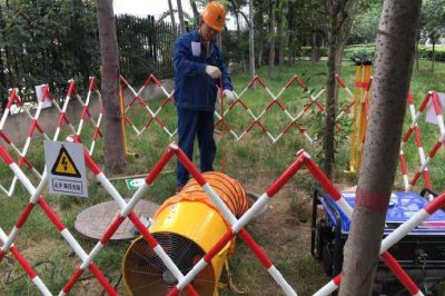 亮麗集團公司為陜西天竹置業有限公司敷設高壓電纜