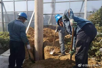 州市供電公司10千伏郭北線技改工程現場