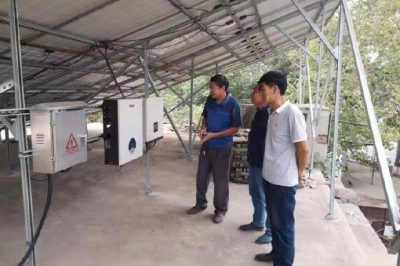 贊皇公司:東關村光伏發電用戶排查安全隱患