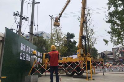 陶瓷廠支線安裝絕緣穿刺接地環裝置