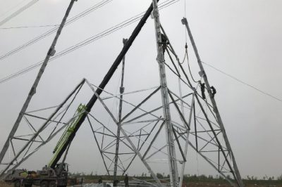 500千伏堡安、堡瀾線進行“三跨”改造工作