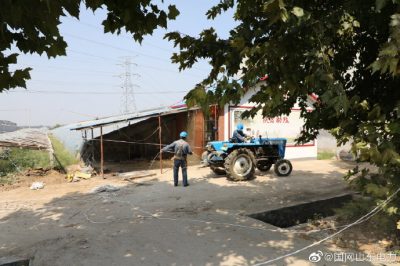 平邑縣供電公司為資邱村農網升級改造