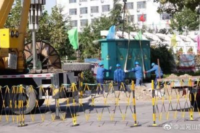 10千伏電廠二線新建工程施工現場