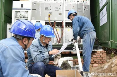 10千伏辛西線舊分支箱換成新式環網箱