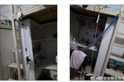 宿舍床頭掛排插？同學，還請提高用電安全意識！