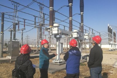 國網天津建設公司踏勘吳莊500千伏變電站