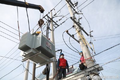 如東縣苴鎮何丫村更換變壓器