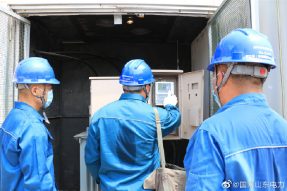 國網東阿縣供電公司重點巡視配電室、開閉所配備的排水泵、發電機等設備