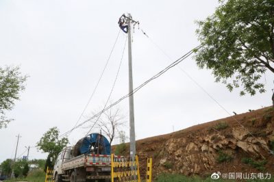 在10千伏臥龍線進行升級改造