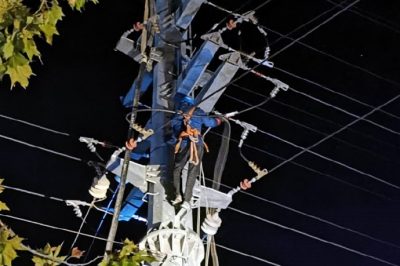 對城區內10千伏豪邦線進行線路改造