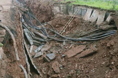 切記：電纜通道 禁止開挖！