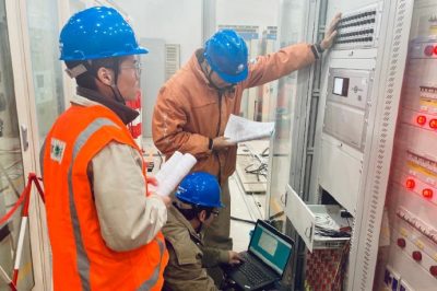 赴220千伏丹徒變進行新上110kV母線保護調試工作