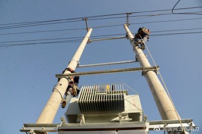 在劉官莊鎮北徐家樓村新安裝3號變壓器