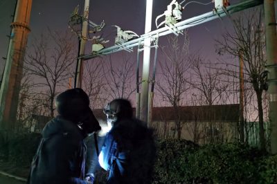 對轄區內的線路、設備進行夜間高負荷時段紅外測溫工作