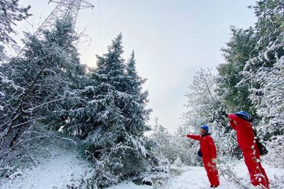 從容應對冰雪季 踏雪巡檢保供電