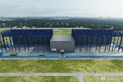 虞城換流站高端閥廳鋼結(jié)構(gòu)首吊成功